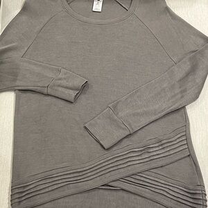 Women’s Taupe Crossover sweatshirt/ Sweater